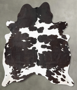 Black and White XX-Large Brazilian Cowhide Rug 7'10"H x 6'6"W #B29069 by Hudson Hides