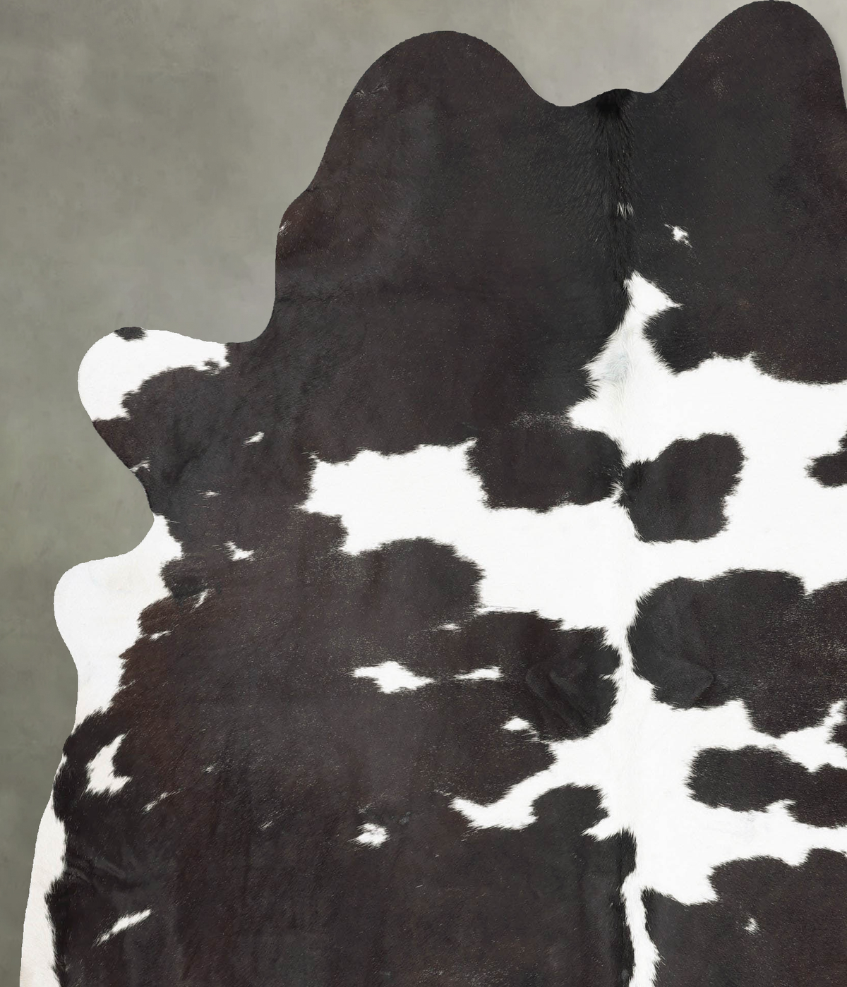 Black and White XX-Large Brazilian Cowhide Rug 7'10"H x 6'6"W #B29069 by Hudson Hides