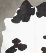 Black and White X-Large Brazilian Cowhide Rug 7'5"H x 5'6"W #B29071 by Hudson Hides