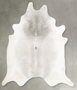Light Grey XX-Large Brazilian Cowhide Rug 8'7"H x 8'0"W #B29088 by Hudson Hides