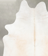 Ivory with Beige XX-Large Brazilian Cowhide Rug 7'11"H x 6'4"W #B29090 by Hudson Hides