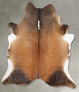 Chocolate and White XX-Large Brazilian Cowhide Rug 8'4"H x 7'1"W #B29091 by Hudson Hides