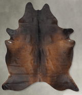 Chocolate X-Large Brazilian Cowhide Rug 7'11"H x 6'1"W #B29094 by Hudson Hides