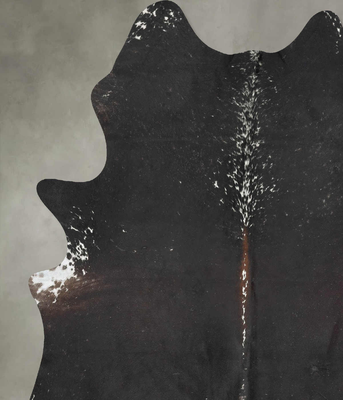 Salt and Pepper Black XX-Large Brazilian Cowhide Rug 8'5"H x 6'6"W #B29095 by Hudson Hides
