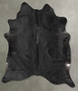 Solid Black XX-Large Brazilian Cowhide Rug 8'2"H x 6'5"W #B29097 by Hudson Hides