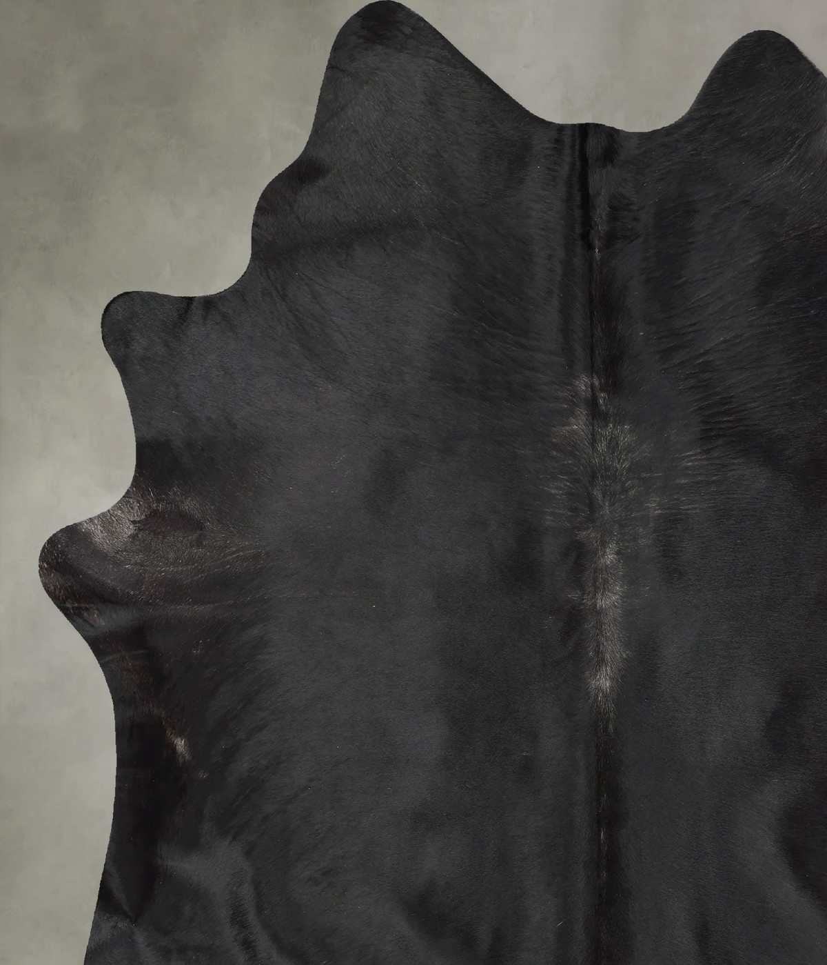 Solid Black XX-Large Brazilian Cowhide Rug 8'2"H x 6'5"W #B29097 by Hudson Hides