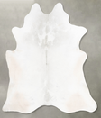 Light Grey XX-Large Brazilian Cowhide Rug 7'10"H x 7'0"W #B29099 by Hudson Hides