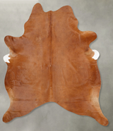Solid Brown X-Large Brazilian Cowhide Rug 7'8"H x 6'4"W #B29105 by Hudson Hides