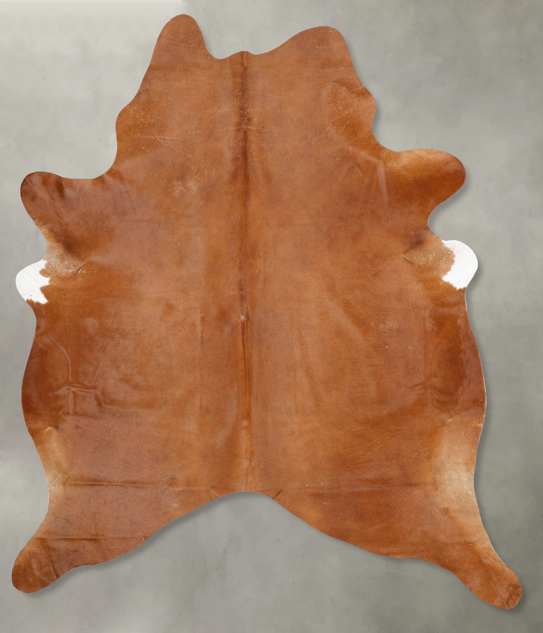 Solid Brown Cowhide Rug #B29105