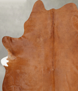 Solid Brown X-Large Brazilian Cowhide Rug 7'8"H x 6'4"W #B29105 by Hudson Hides