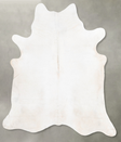 Ivory with Beige XX-Large Brazilian Cowhide Rug 7'5"H x 6'10"W #B29108 by Hudson Hides