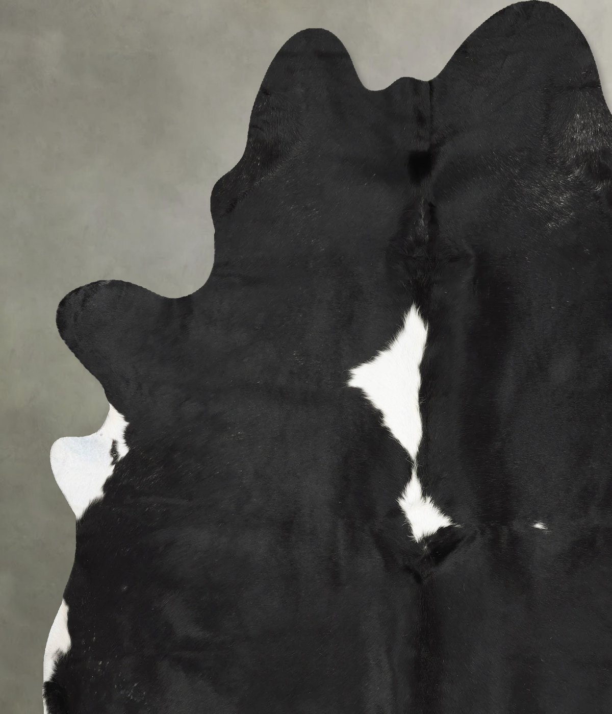 Black and White XX-Large Brazilian Cowhide Rug 8'1"H x 7'0"W #B29109 by Hudson Hides