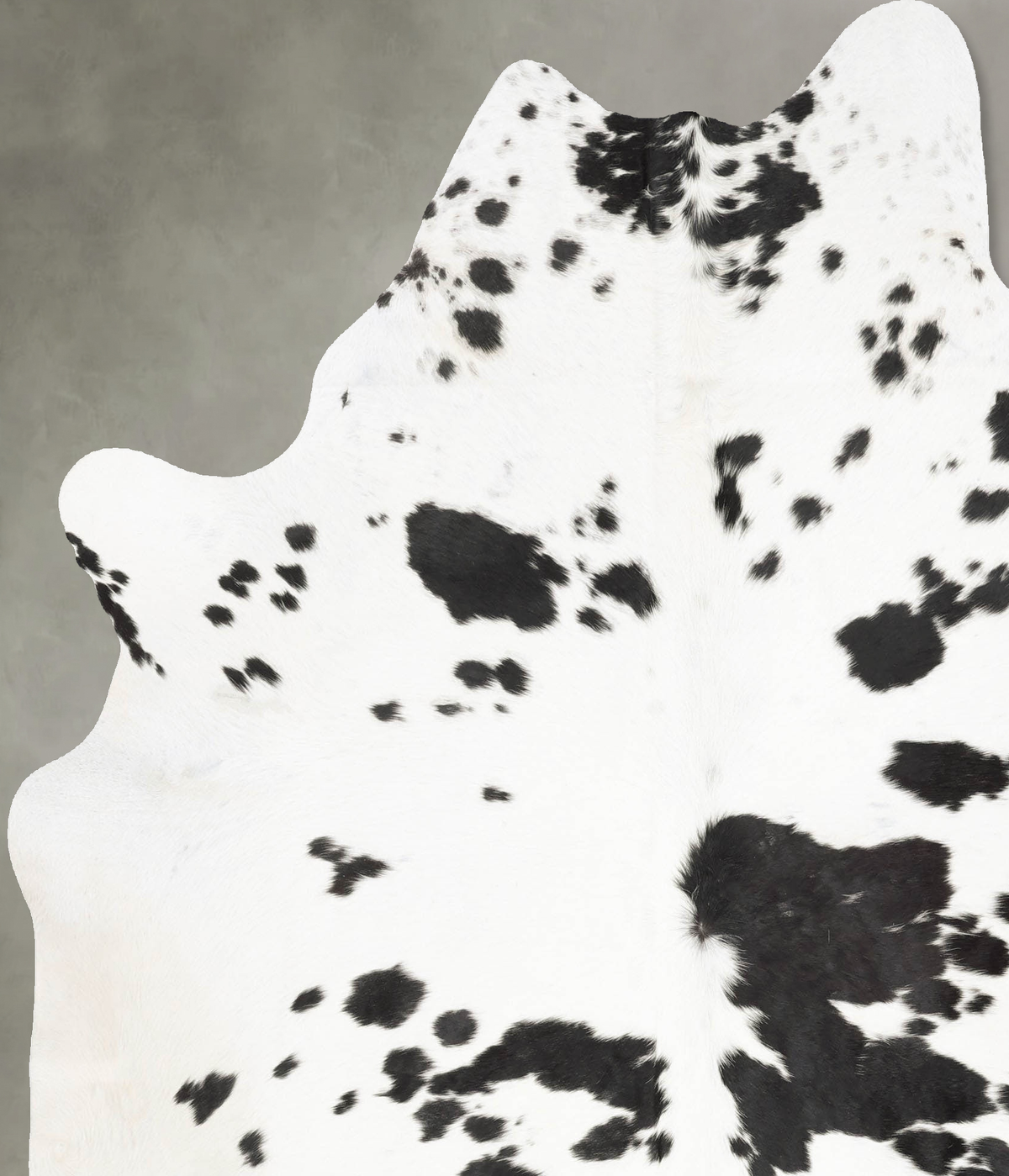 Salt and Pepper Black XX-Large Brazilian Cowhide Rug 7'10"H x 6'7"W #B29110 by Hudson Hides