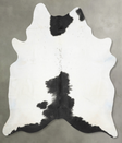 Black and White XX-Large Brazilian Cowhide Rug 8'7"H x 6'10"W #B29112 by Hudson Hides