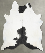 Black and White XX-Large Brazilian Cowhide Rug 8'7"H x 6'10"W #B29112 by Hudson Hides