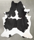 Black and White XX-Large Brazilian Cowhide Rug 9'7"H x 7'9"W #B29113 by Hudson Hides