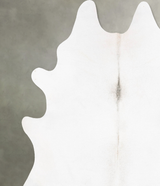 Ivory with Beige XX-Large Brazilian Cowhide Rug 9'1"H x 7'9"W #B29118 by Hudson Hides