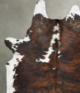 Tricolor XX-Large Brazilian Cowhide Rug 9'0"H x 6'11"W #B29120 by Hudson Hides