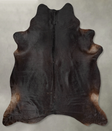 Solid Black XX-Large Brazilian Cowhide Rug 8'6"H x 7'3"W #B29123 by Hudson Hides