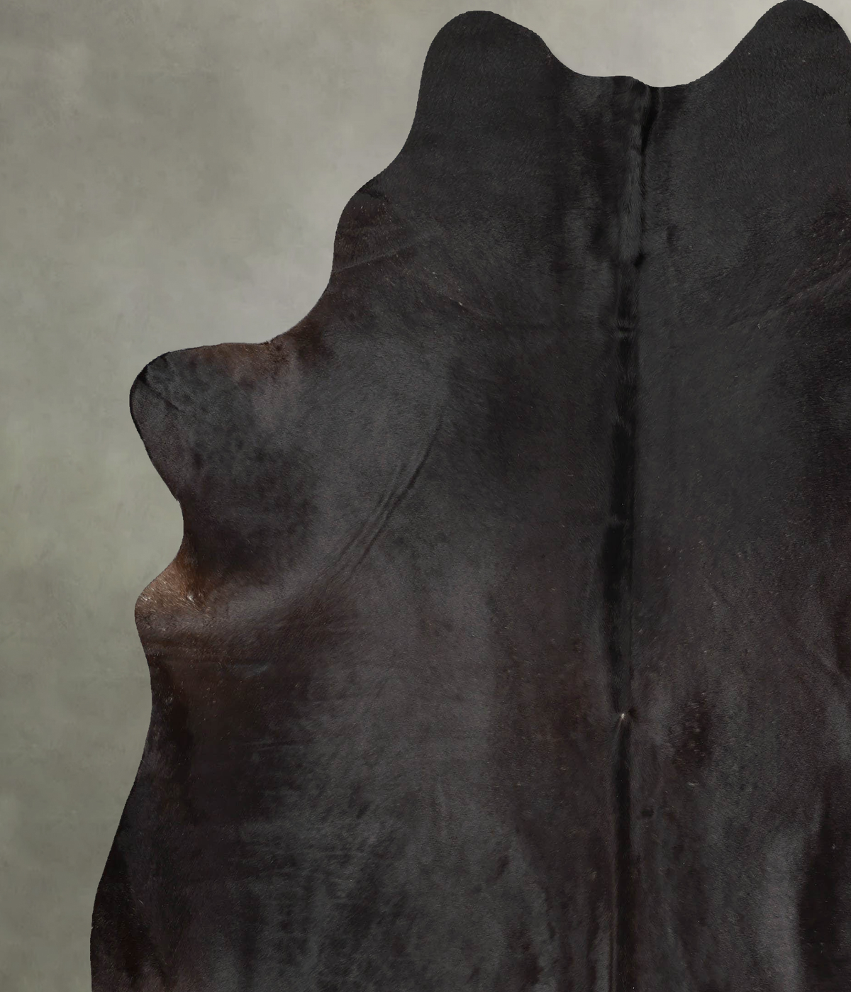 Solid Black XX-Large Brazilian Cowhide Rug 8'6"H x 7'3"W #B29123 by Hudson Hides