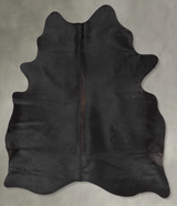 Solid Black X-Large Brazilian Cowhide Rug 7'9"H x 5'9"W #B29124 by Hudson Hides