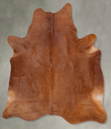 Solid Brown X-Large Brazilian Cowhide Rug 7'6"H x 6'1"W #B29125 by Hudson Hides