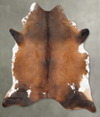 Chocolate and White XX-Large Brazilian Cowhide Rug 8'0"H x 6'8"W #B29127 by Hudson Hides