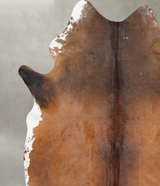 Chocolate and White XX-Large Brazilian Cowhide Rug 8'0"H x 6'8"W #B29127 by Hudson Hides