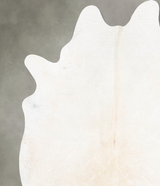 Ivory with Beige XX-Large Brazilian Cowhide Rug 8'1"H x 6'6"W #B29128 by Hudson Hides