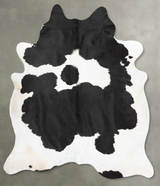 Black and White XX-Large Brazilian Cowhide Rug 7'11"H x 7'1"W #B29131 by Hudson Hides