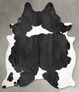 Black and White XX-Large Brazilian Cowhide Rug 9'2"H x 7'8"W #B29132 by Hudson Hides