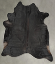 Solid Black XX-Large Brazilian Cowhide Rug 8'5"H x 6'10"W #B29134 by Hudson Hides