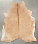 Beige X-Large Brazilian Cowhide Rug 7'8"H x 6'1"W #B29135 by Hudson Hides