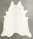 Ivory with Beige XX-Large Brazilian Cowhide Rug 8'5"H x 7'6"W #B29138 by Hudson Hides
