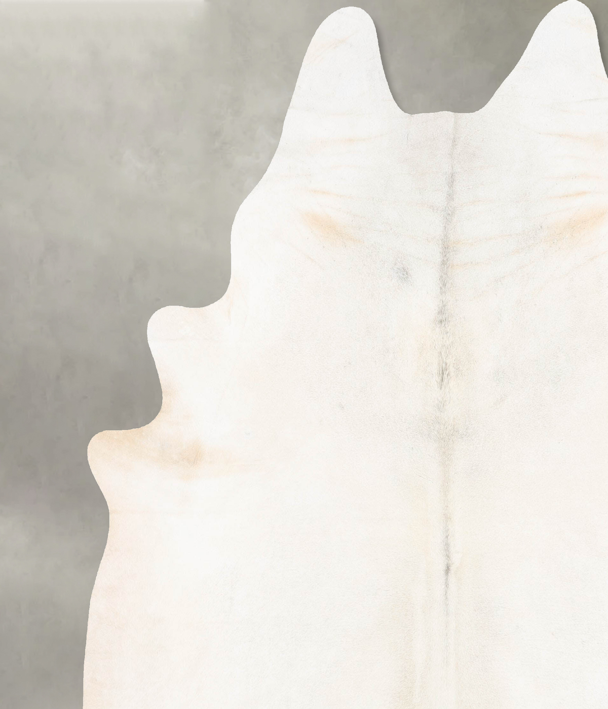 Ivory with Beige XX-Large Brazilian Cowhide Rug 8'5"H x 7'6"W #B29138 by Hudson Hides