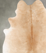 Beige X-Large Brazilian Cowhide Rug 7'8"H x 6'5"W #B29139 by Hudson Hides