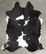 Black and White XX-Large Brazilian Cowhide Rug 8'10"H x 7'2"W #B29140 by Hudson Hides