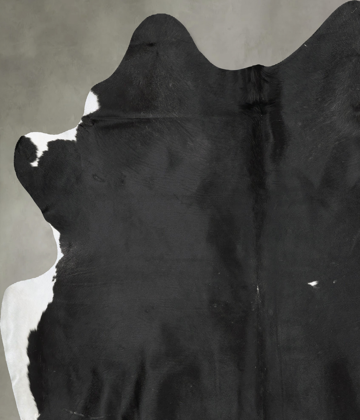 Black and White XX-Large Brazilian Cowhide Rug 7'10"H x 6'8"W #B29145 by Hudson Hides