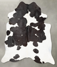 Black and White X-Large Brazilian Cowhide Rug 7'7"H x 6'6"W #B29146 by Hudson Hides
