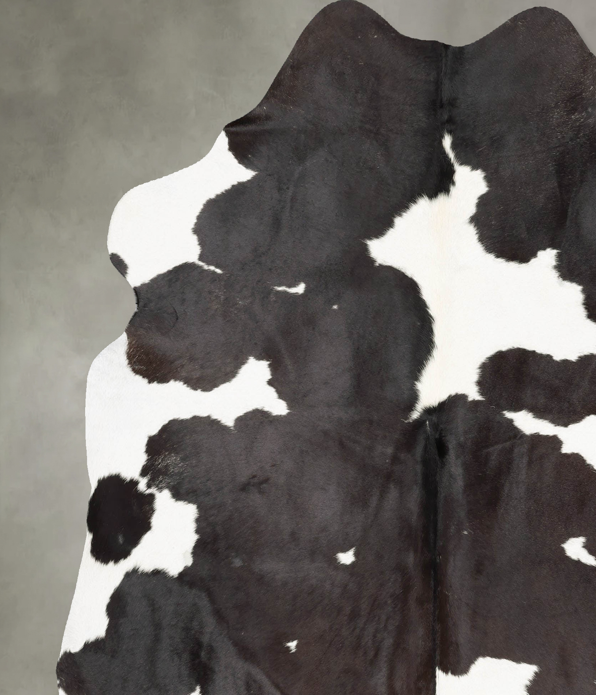 Black and White X-Large Brazilian Cowhide Rug 7'7"H x 6'6"W #B29146 by Hudson Hides