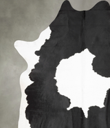 Black and White XX-Large Brazilian Cowhide Rug 9'0"H x 7'6"W #B29147 by Hudson Hides