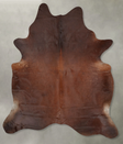 Solid Brown XX-Large Brazilian Cowhide Rug 8'9"H x 7'1"W #B29158 by Hudson Hides