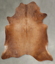 Solid Brown XX-Large Brazilian Cowhide Rug 8'2"H x 7'4"W #B29160 by Hudson Hides