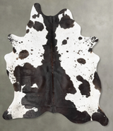 Chocolate and White X-Large Brazilian Cowhide Rug 7'11"H x 6'1"W #B29161 by Hudson Hides