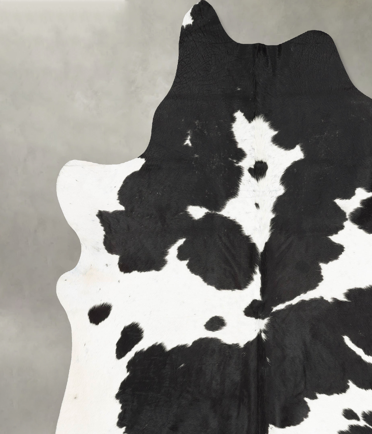 Black and White XX-Large Brazilian Cowhide Rug 8'3"H x 7'3"W #B29166 by Hudson Hides