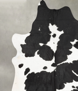 Black and White XX-Large Brazilian Cowhide Rug 8'3"H x 7'3"W #B29166 by Hudson Hides