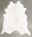 Ivory with Beige XX-Large Brazilian Cowhide Rug 8'3"H x 7'8"W #B29170 by Hudson Hides