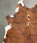 Medium Brindle X-Large Brazilian Cowhide Rug 7'6"H x 6'7"W #B29173 by Hudson Hides
