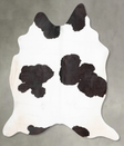 Black and White XX-Large Brazilian Cowhide Rug 7'9"H x 7'0"W #B29179 by Hudson Hides