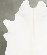 Solid White X-Large Brazilian Cowhide Rug 7'7"H x 6'6"W #B29180 by Hudson Hides